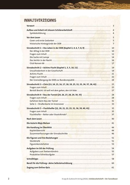 Produktbild: Der Tunnelbauer &ndash; Maja Nielsen &ndash; Sch&uuml;lerarbeitsheft