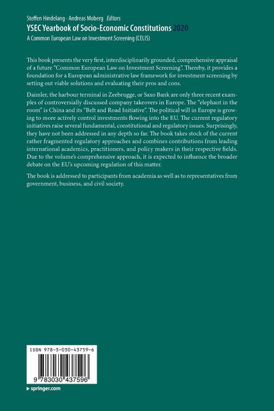 Produktbild: YSEC Yearbook of Socio-Economic Constitutions 2020