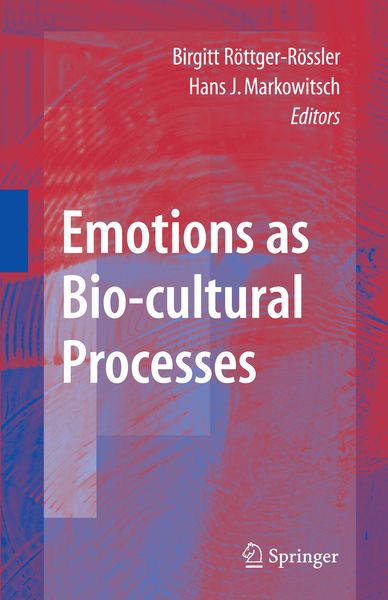 Produktbild: Emotions as Bio-cultural Processes