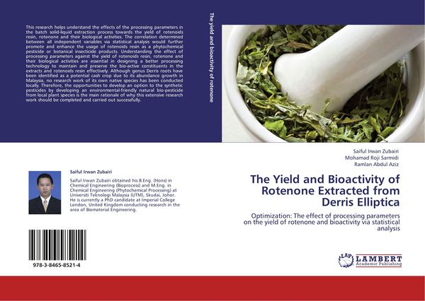 Produktbild: The Yield and Bioactivity of Rotenone Extracted from Derris Elliptica