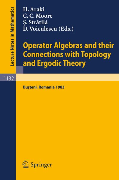 Produktbild: Operator Algebras and their Connections with Topology and Ergodic Theory