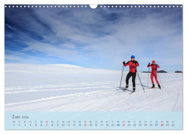 Produktbild: Langlaufen - f&uuml;r K&ouml;rper und Seele (Wandkalender 2026 DIN A3 quer), CALVENDO Monatskalender