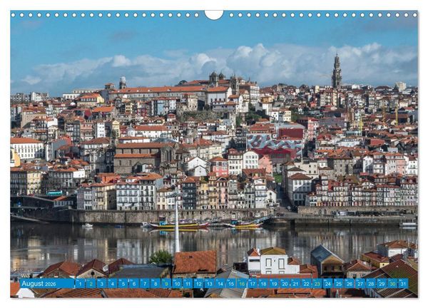 Produktbild: Porto & das Douro-Tal (Wandkalender 2026 DIN A3 quer), CALVENDO Monatskalender