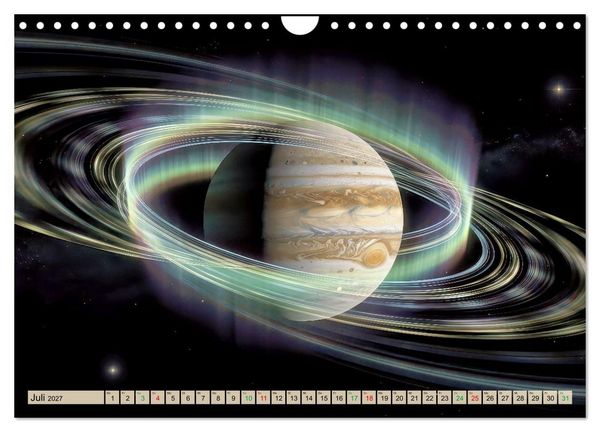 Produktbild: Jupiter, Motive inspiriert vom gr&ouml;&szlig;ten Planeten unseres Sonnensystems (Wandkalender 2027 DIN A4 quer), CALVENDO Monatskalender