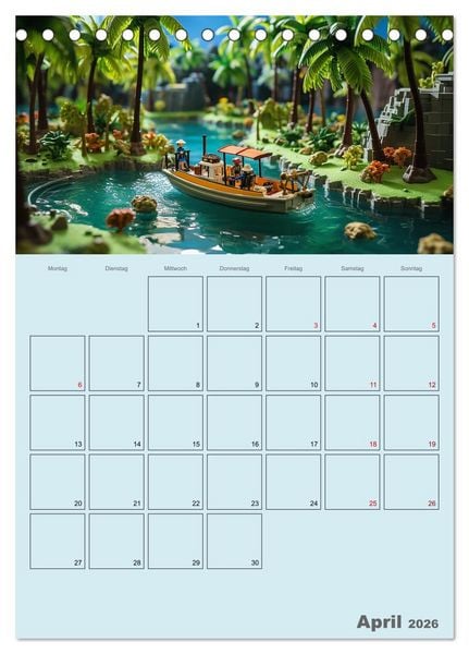 Produktbild: Schiffe, Fische und Piraten (Tischkalender 2026 DIN A5 hoch), CALVENDO Monatskalender