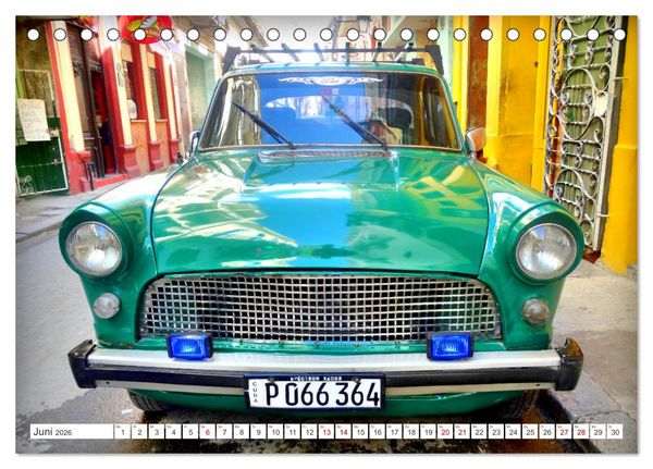 Produktbild: FORD CONSUL - Ein britischer Klassiker in Kuba (Tischkalender 2026 DIN A5 quer), CALVENDO Monatskalender