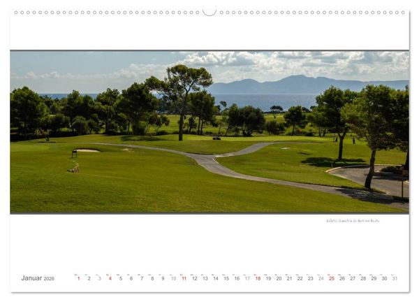 Produktbild: Emotionale Momente: Die sch&ouml;nsten Golfpl&auml;tze auf Mallorca. (Wandkalender 2026 DIN A2 quer), CALVENDO Monatskalender