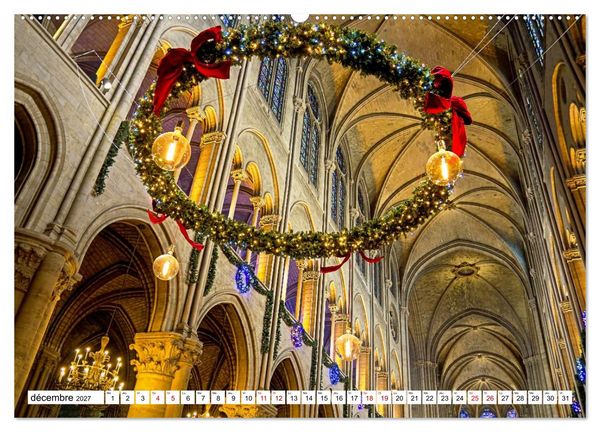 Produktbild: Les cath&eacute;drales fran&ccedil;aises &ndash; Des chefs-d'&oelig;uvre de l&rsquo;architecture gothique (Calendrier mural haut de gamme 2027 DIN A2 vertical), CALVENDO calendrier mensuel