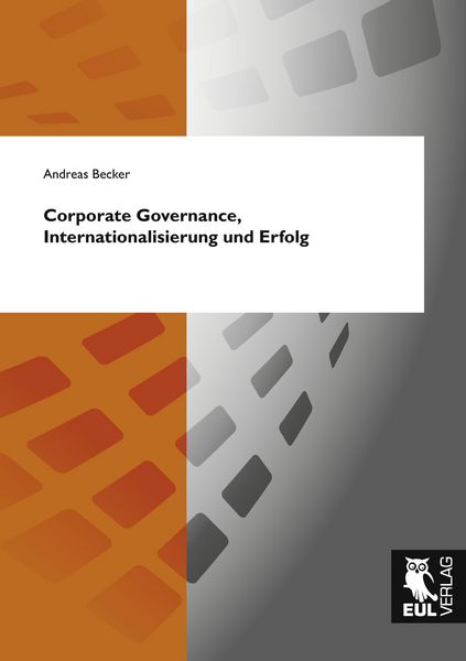 Produktbild: Corporate Governance, Internationalisierung und Erfolg