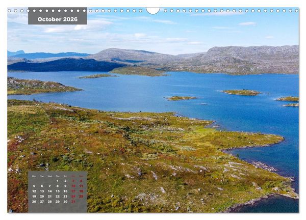 Produktbild: Bird's eye view of Norway (Wall Calendar 2026 DIN A3 landscape), CALVENDO 12 Month Wall Calendar