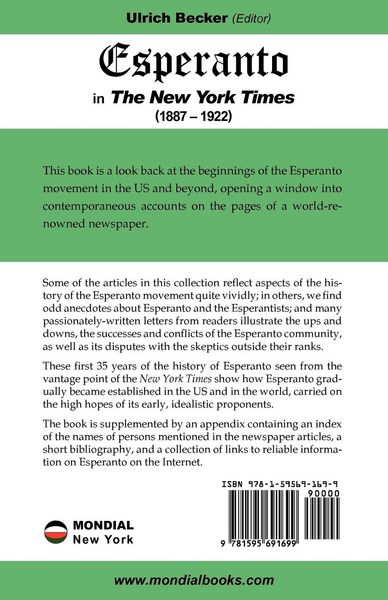 Produktbild: Esperanto in the New York Times (1887 - 1922)