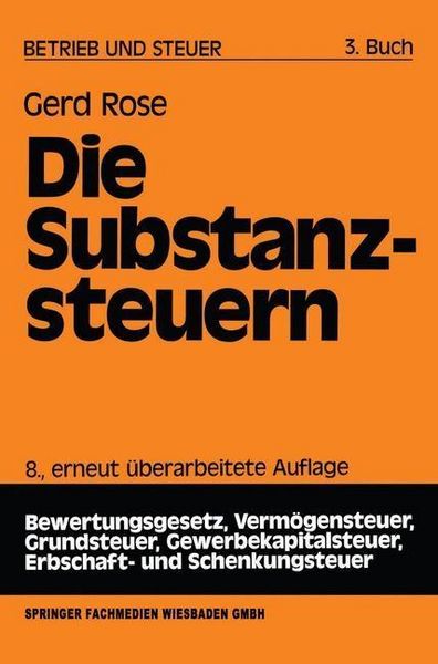 Produktbild: Die Substanzsteuern