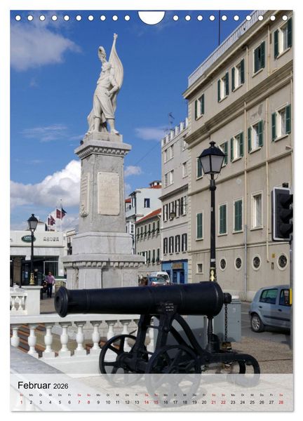 Produktbild: Gibraltar - Britische Kolonie am Mittelmeer (Wandkalender 2026 DIN A4 hoch), CALVENDO Monatskalender