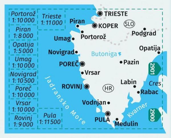 Produktbild: KOMPASS Wanderkarte 238 Istrien, Istra, Istria 1:75.000