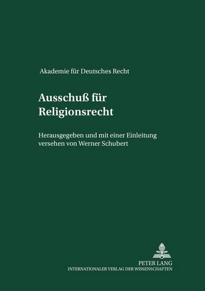 Produktbild: Ausschu&szlig; f&uuml;r Religionsrecht