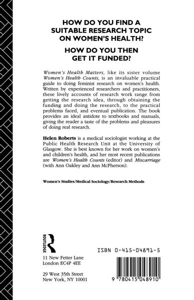 Produktbild: Women's Health Matters