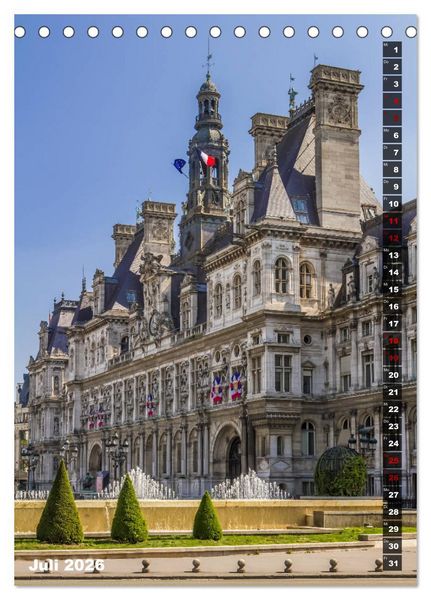 Produktbild: PARIS Stadtspaziergang (Tischkalender 2026 DIN A5 hoch), CALVENDO Monatskalender