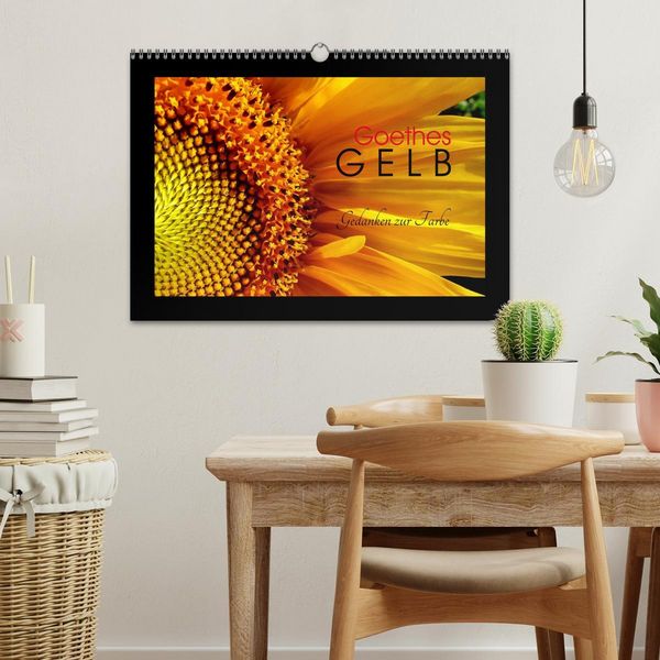 Produktbild: Goethes Gelb Gedanken zur Farbe (Wandkalender 2026 DIN A3 quer), CALVENDO Monatskalender