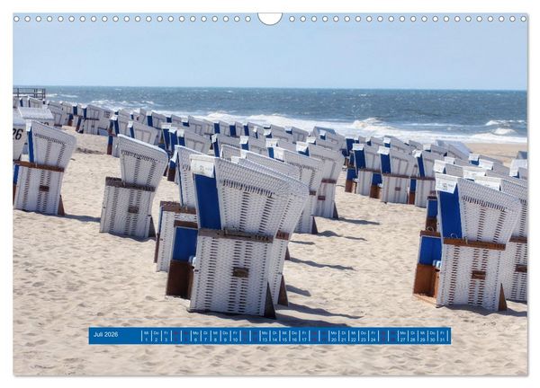 Produktbild: Ein Tag am Meer - Impressionen von der Insel Sylt (Wandkalender 2026 DIN A3 quer), CALVENDO Monatskalender
