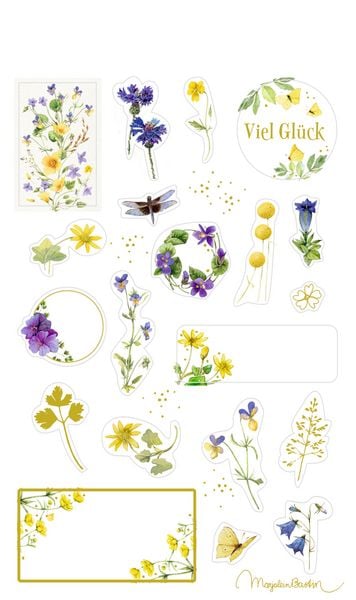 Produktbild: Stickerbogen mit 100 Stickern