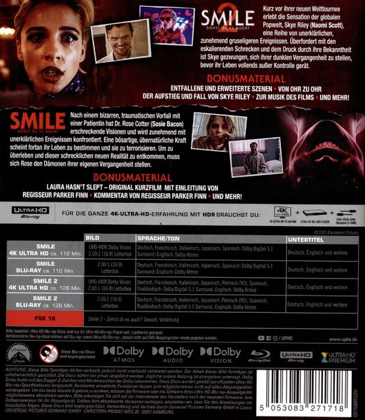 Produktbild: Smile - 2 Filme (2 4K Ultra HD) (+ 2 Blu-ray)