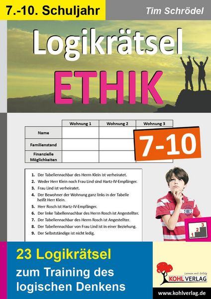 Produktbild: Logikr&auml;tsel Ethik Klasse 7-10