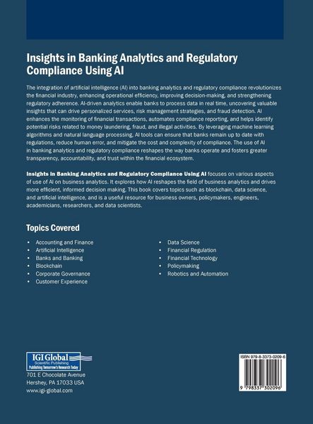 Produktbild: Insights in Banking Analytics and Regulatory Compliance Using AI