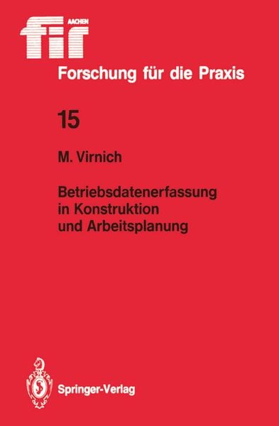 Produktbild: Betriebsdatenerfassung in Konstruktion und Arbeitsplanung