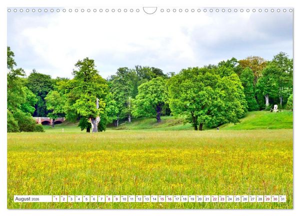 Produktbild: F&uuml;rst-P&uuml;ckler-Park und Schloss &ndash; Bad Muskau (Wandkalender 2026 DIN A3 quer), CALVENDO Monatskalender