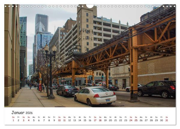 Produktbild: beeindruckendes Chicago (Wandkalender 2026 DIN A3 quer), CALVENDO Monatskalender