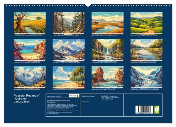 Produktbild: Braun, W: Peaceful Realms of Illustrated Landscapes (High Qu