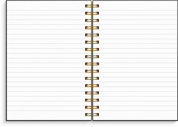 Produktbild: Burde Notizbuch A5 schwarz/gold