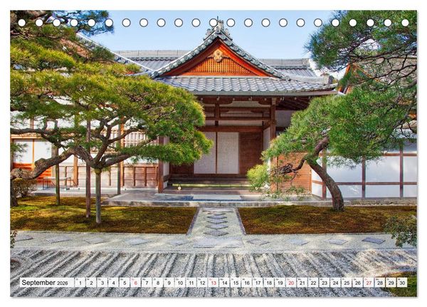 Produktbild: Kyoto Impressionen (Tischkalender 2026 DIN A5 quer), CALVENDO Monatskalender