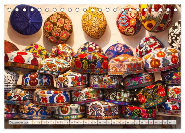 Produktbild: Usbekistan Mythos Seidenstra&szlig;e hautnah (Tischkalender 2026 DIN A5 quer), CALVENDO Monatskalender