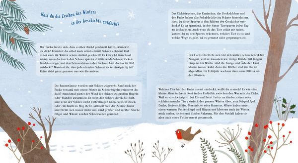 Der Fuchs entdeckt den Winter