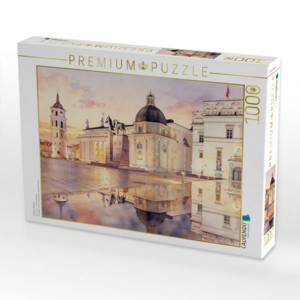 Produktbild: CALVENDO Puzzle Schloss Vilnius | 1000 Teile Lege-Gr&ouml;&szlig;e 64x48cm Foto-Puzzle f&uuml;r gl&uuml;ckliche Stunden