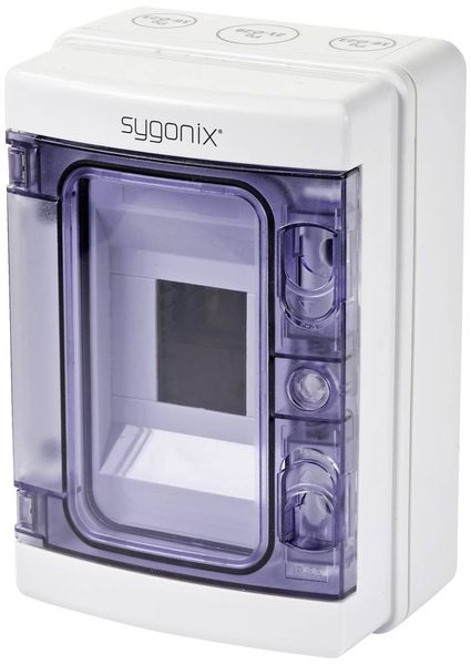 Produktbild: Sygonix SY-5491850 Kleinverteiler Aufputz Anzahl Teilungen = 4 Anzahl Reihen = 1 Inhalt 1St.