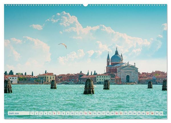 Produktbild: Venedig - Magische Lagunenstadt (Wandkalender 2026 DIN A2 quer), CALVENDO Monatskalender