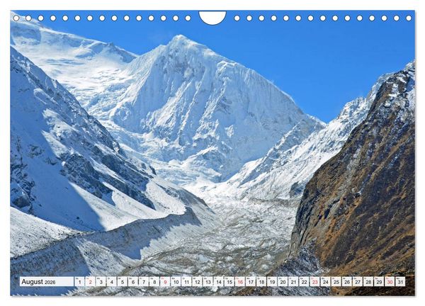 Produktbild: NEPAL, die Umrundung des Manaslu (Wandkalender 2026 DIN A4 quer), CALVENDO Monatskalender