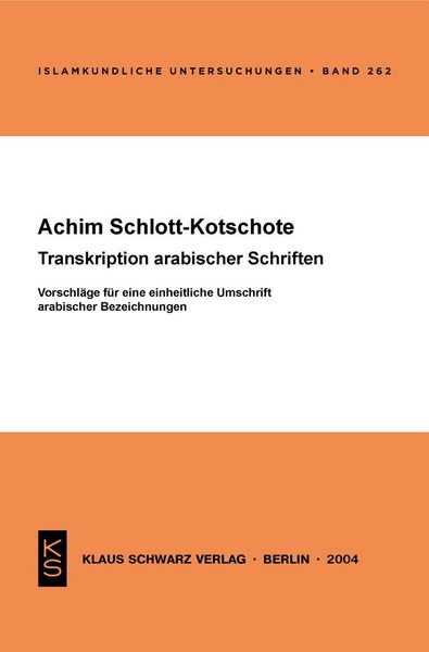 Produktbild: Transkription arabischer Schriften