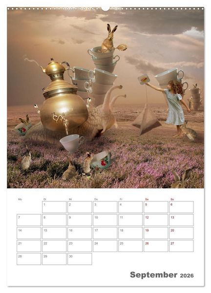 Produktbild: Surrealistische Reisen (hochwertiger Premium Wandkalender 2026 DIN A2 hoch), Kunstdruck in Hochglanz