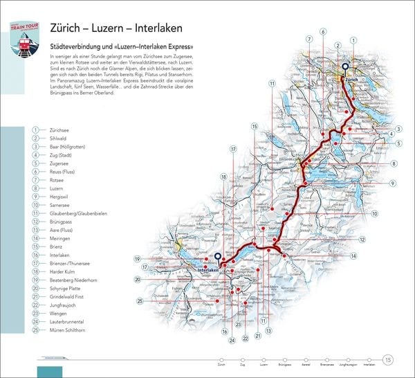 Produktbild: Hallwag Reisef&uuml;hrer Grand Train Tour of Switzerland, deutsche Ausgabe
