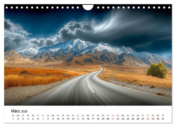 Produktbild: Neuseeland - Land der tausend Horizonte (Wandkalender 2026 DIN A4 quer), CALVENDO Monatskalender