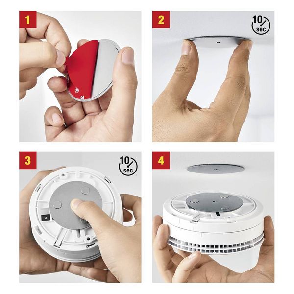 Produktbild: Ei Electronics Magnet-Befestigung f&uuml;r Rauchwarnmelder (&Oslash; x H) 65mm x 1.1mm
