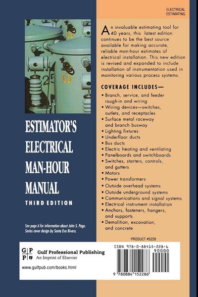 Produktbild: Estimator's Electrical Man-Hour Manual