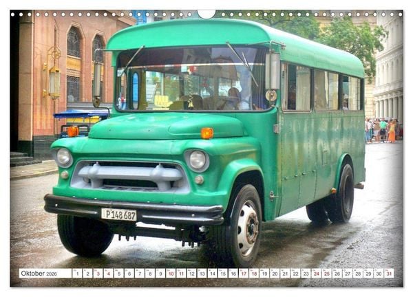 Produktbild: Omnibus-Welt - Autobusse in Kuba (Wandkalender 2026 DIN A3 quer), CALVENDO Monatskalender
