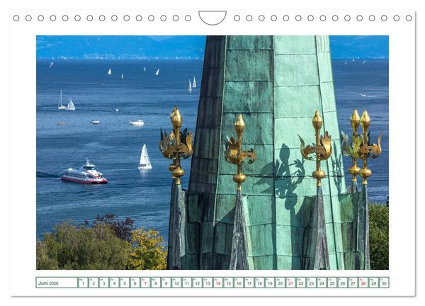 Produktbild: Konstanz - die gr&ouml;&szlig;te Stadt am Bodensee (Wandkalender 2026 DIN A4 quer), CALVENDO Monatskalender