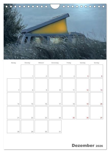 Produktbild: Vanlife Jahresplaner (Wandkalender 2026 DIN A4 hoch), CALVENDO Monatskalender