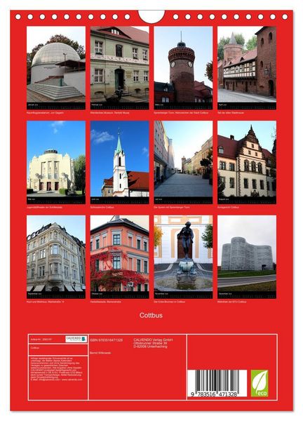 Produktbild: Cottbus (Wandkalender 2026 DIN A4 hoch), CALVENDO Monatskalender