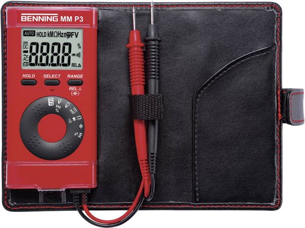 Benning MM P3 Hand-Multimeter digital CAT II 600 V, CAT III 300 V Anzeige (Counts): 4000